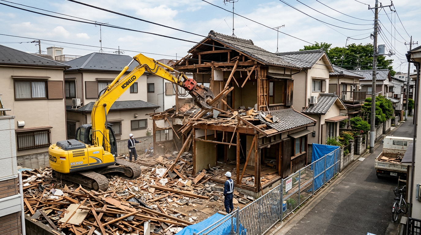 木造住宅解体事例